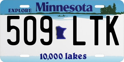 MN license plate 509LTK