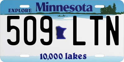 MN license plate 509LTN