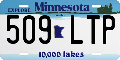 MN license plate 509LTP