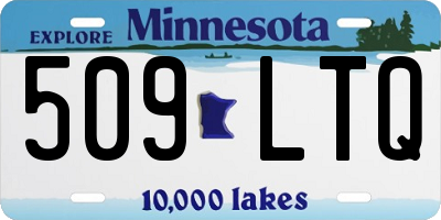 MN license plate 509LTQ