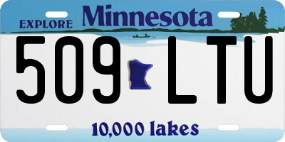 MN license plate 509LTU