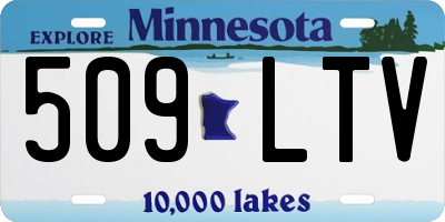 MN license plate 509LTV