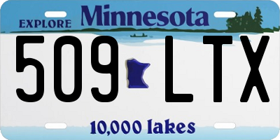 MN license plate 509LTX