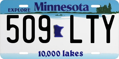 MN license plate 509LTY