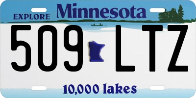 MN license plate 509LTZ