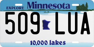 MN license plate 509LUA