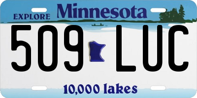 MN license plate 509LUC