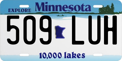 MN license plate 509LUH