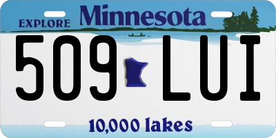 MN license plate 509LUI