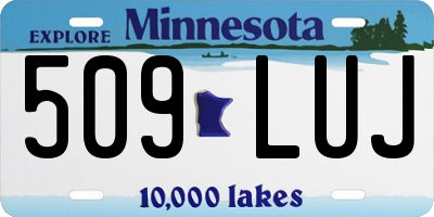 MN license plate 509LUJ