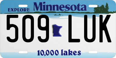 MN license plate 509LUK