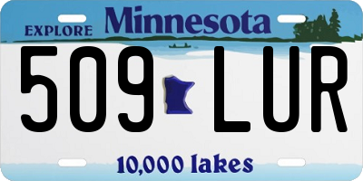MN license plate 509LUR