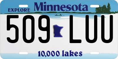 MN license plate 509LUU