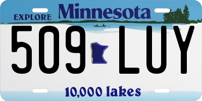 MN license plate 509LUY
