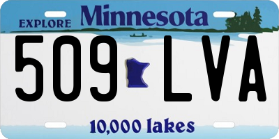 MN license plate 509LVA