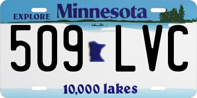 MN license plate 509LVC