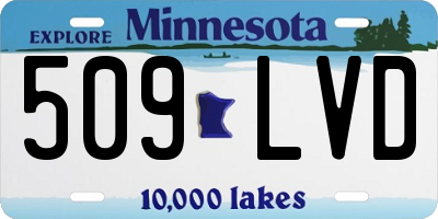MN license plate 509LVD