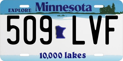 MN license plate 509LVF