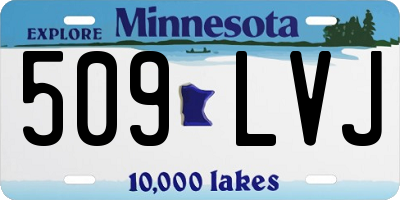 MN license plate 509LVJ