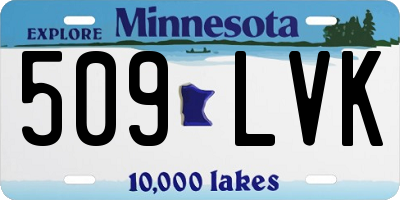 MN license plate 509LVK