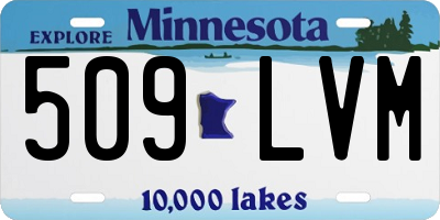 MN license plate 509LVM