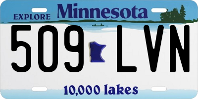 MN license plate 509LVN