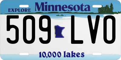 MN license plate 509LVO
