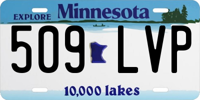 MN license plate 509LVP