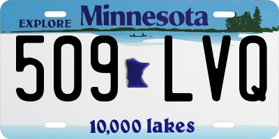 MN license plate 509LVQ