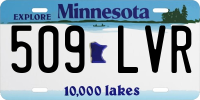 MN license plate 509LVR