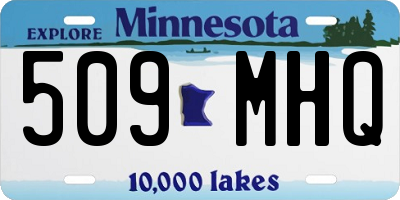MN license plate 509MHQ