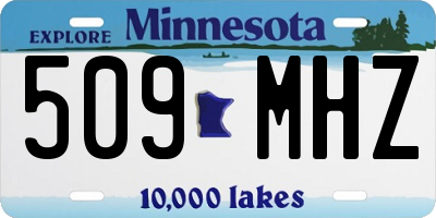 MN license plate 509MHZ