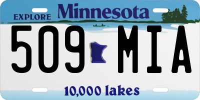 MN license plate 509MIA