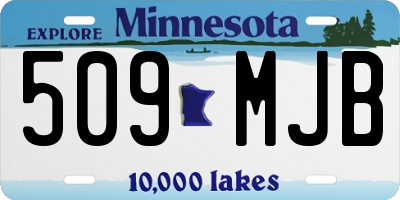 MN license plate 509MJB