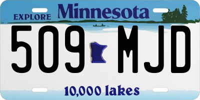 MN license plate 509MJD