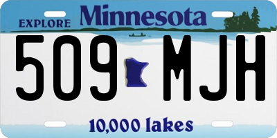 MN license plate 509MJH