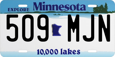 MN license plate 509MJN
