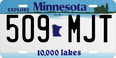 MN license plate 509MJT