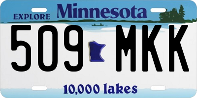 MN license plate 509MKK