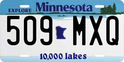 MN license plate 509MXQ