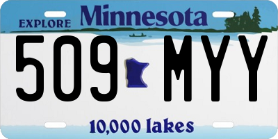 MN license plate 509MYY