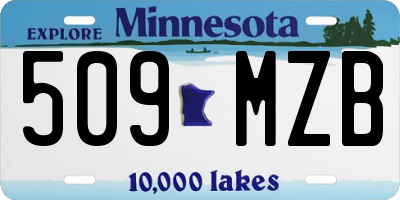 MN license plate 509MZB