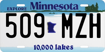 MN license plate 509MZH