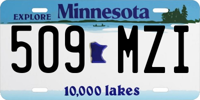 MN license plate 509MZI