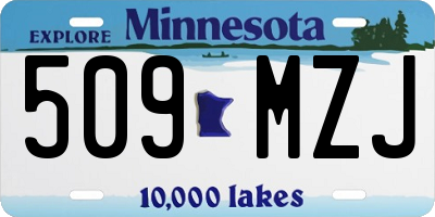 MN license plate 509MZJ