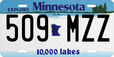 MN license plate 509MZZ