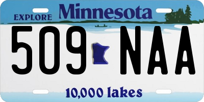 MN license plate 509NAA
