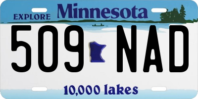 MN license plate 509NAD