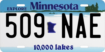 MN license plate 509NAE