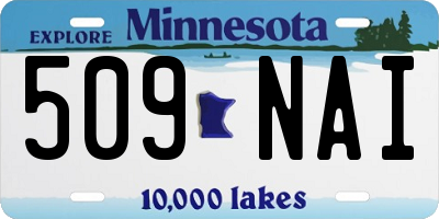 MN license plate 509NAI